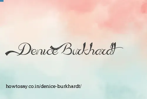 Denice Burkhardt