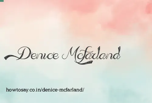 Denice Mcfarland