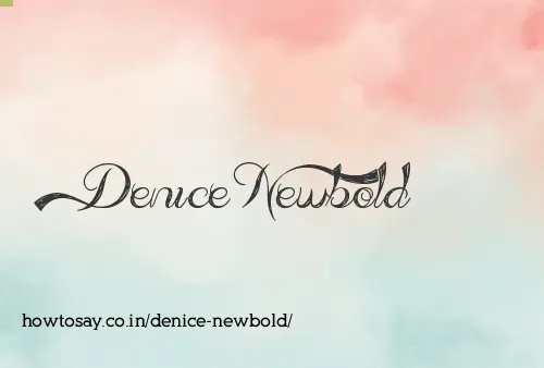 Denice Newbold