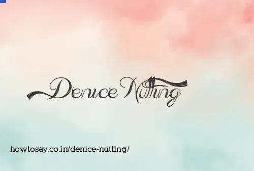 Denice Nutting