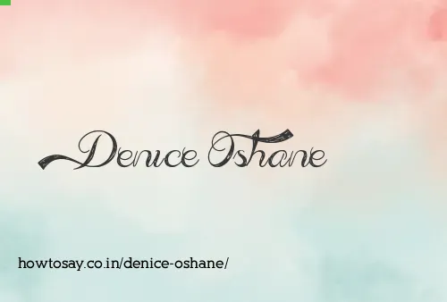 Denice Oshane
