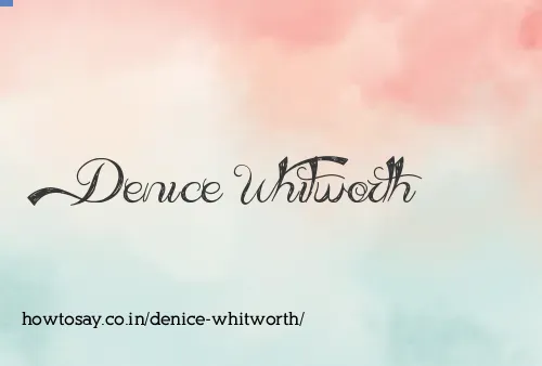 Denice Whitworth