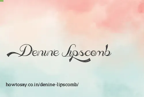 Denine Lipscomb