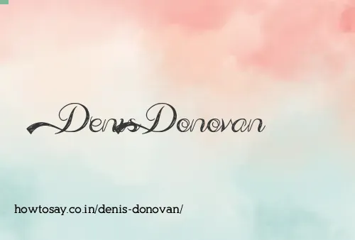 Denis Donovan