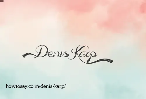 Denis Karp