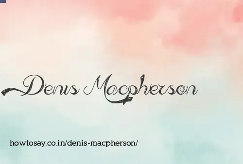 Denis Macpherson