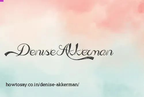 Denise Akkerman