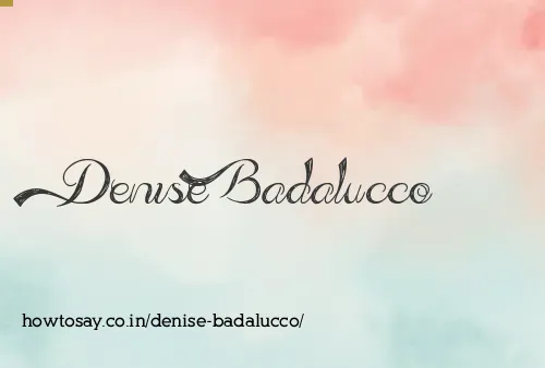Denise Badalucco