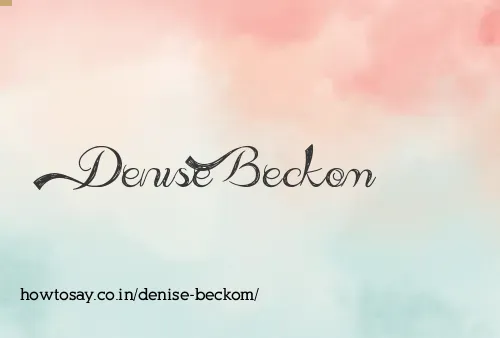 Denise Beckom
