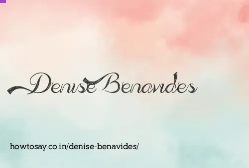 Denise Benavides