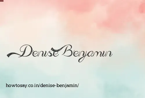 Denise Benjamin