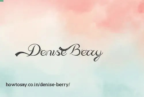 Denise Berry
