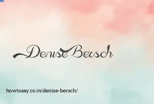 Denise Bersch
