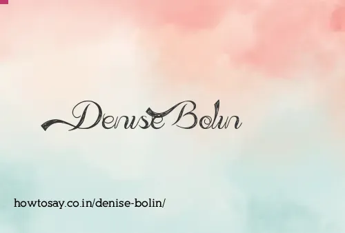 Denise Bolin