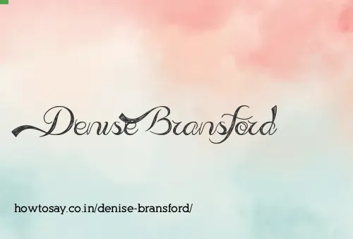 Denise Bransford