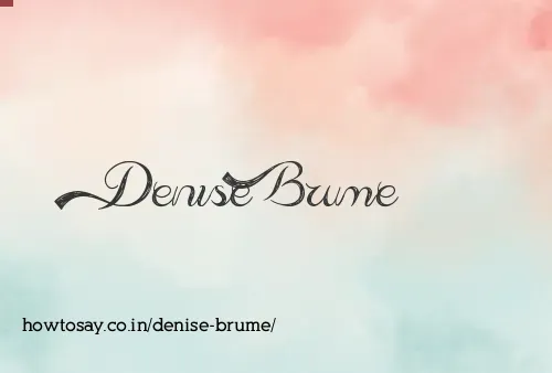 Denise Brume