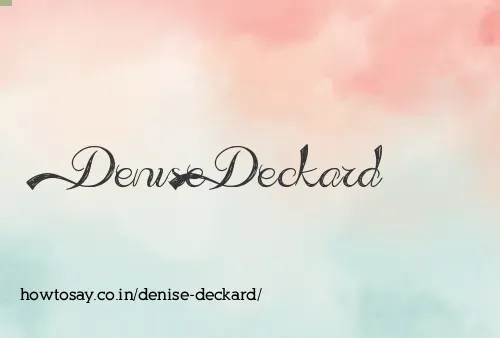 Denise Deckard