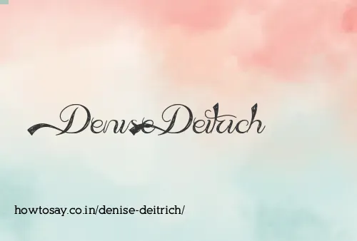 Denise Deitrich
