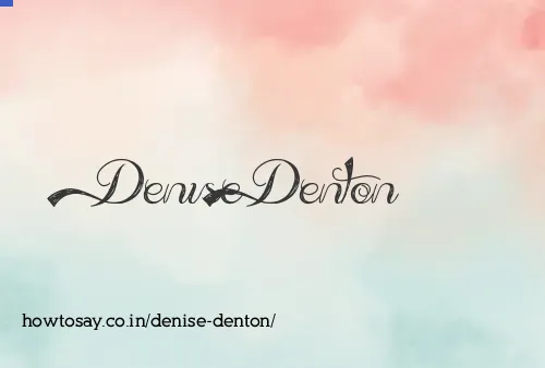 Denise Denton