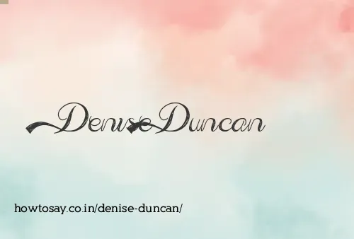 Denise Duncan