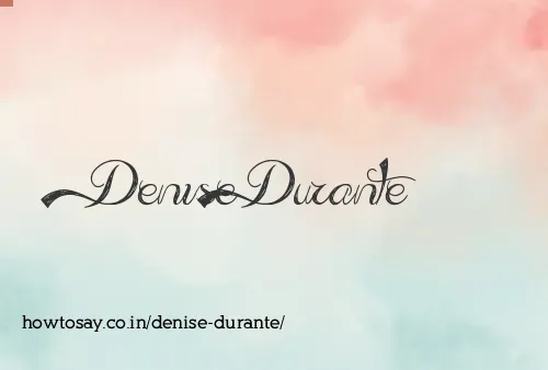 Denise Durante