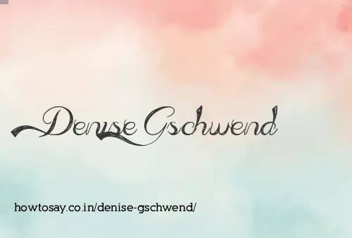 Denise Gschwend