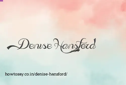 Denise Hansford