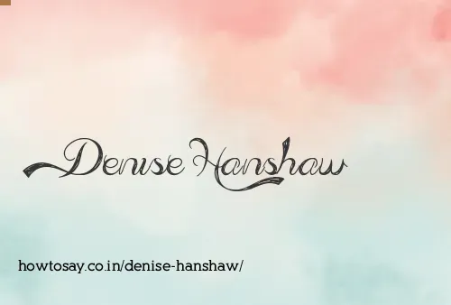 Denise Hanshaw