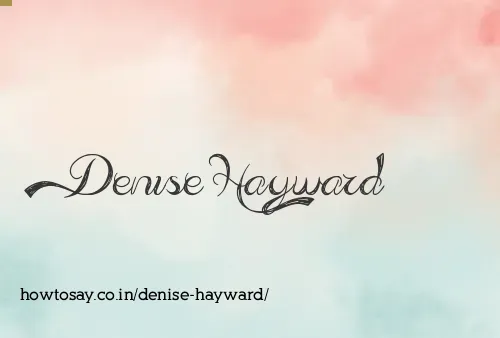 Denise Hayward