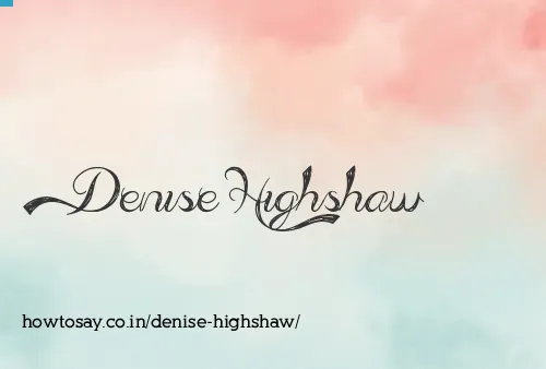 Denise Highshaw