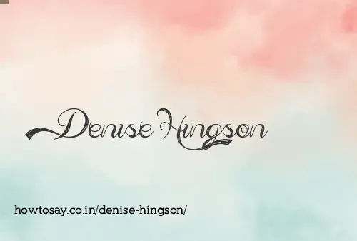 Denise Hingson