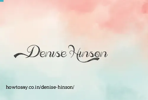 Denise Hinson
