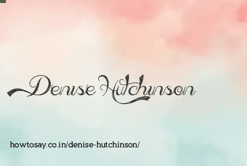 Denise Hutchinson