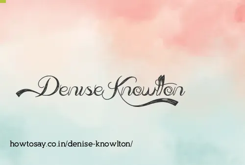 Denise Knowlton