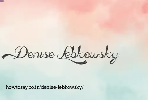 Denise Lebkowsky