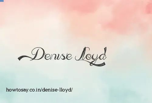 Denise Lloyd
