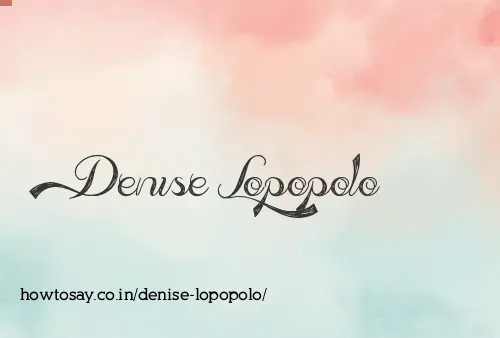 Denise Lopopolo