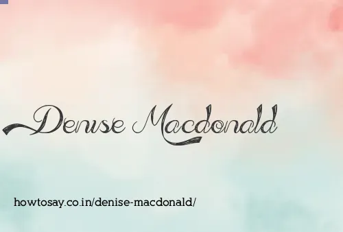 Denise Macdonald