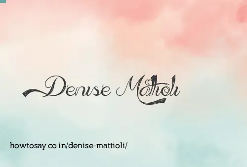 Denise Mattioli