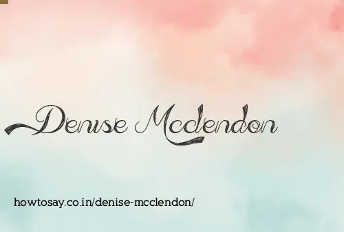 Denise Mcclendon