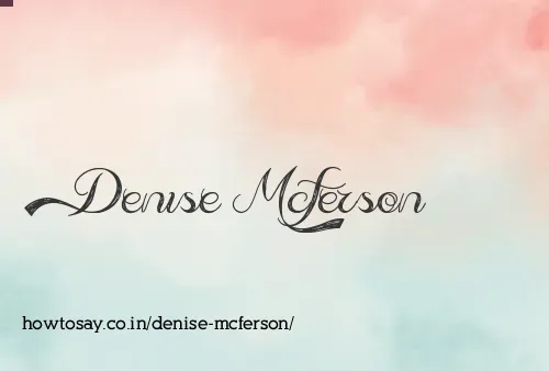 Denise Mcferson