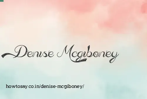 Denise Mcgiboney