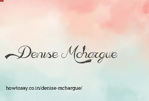 Denise Mchargue