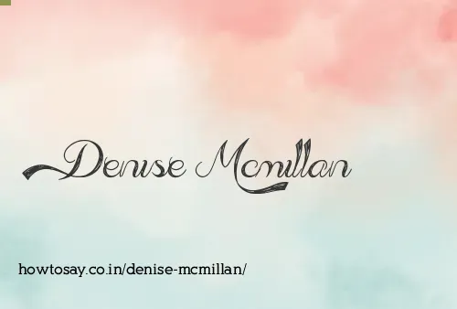 Denise Mcmillan