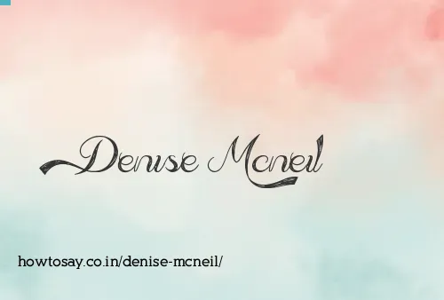 Denise Mcneil