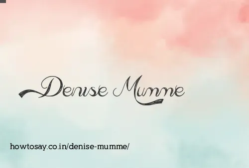 Denise Mumme