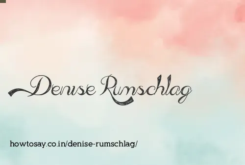 Denise Rumschlag