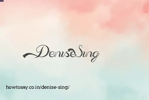 Denise Sing
