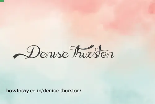 Denise Thurston