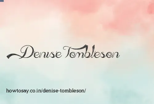 Denise Tombleson